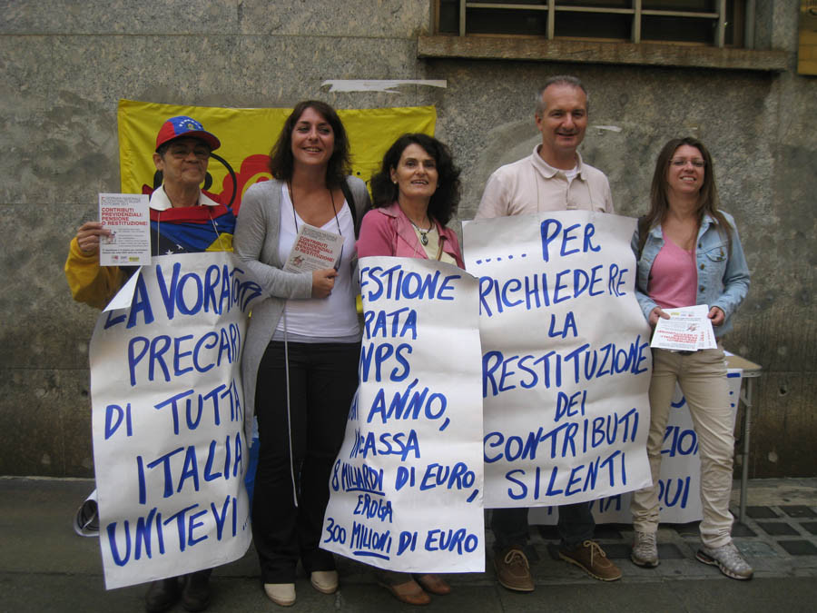 manifestazione contro gestione separata inps