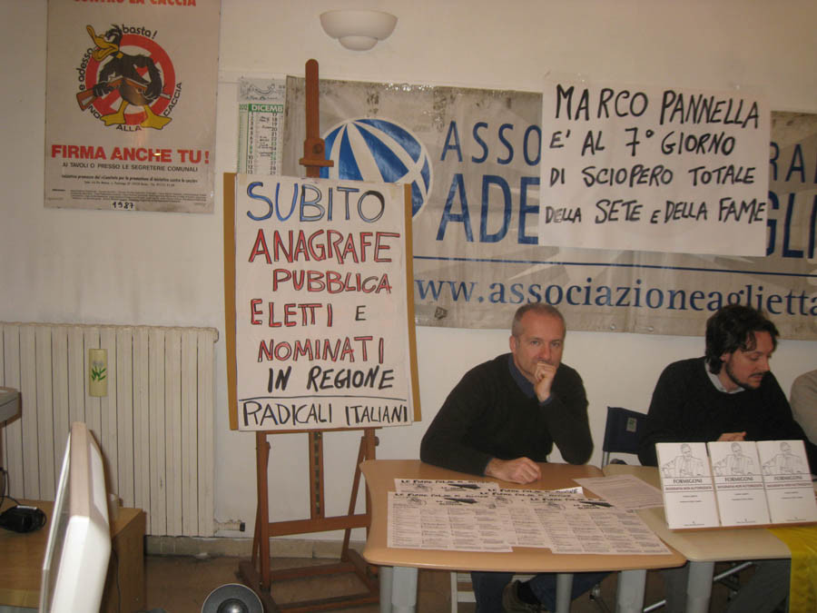 per anagrafe pubblica eletti e nominati in Regione